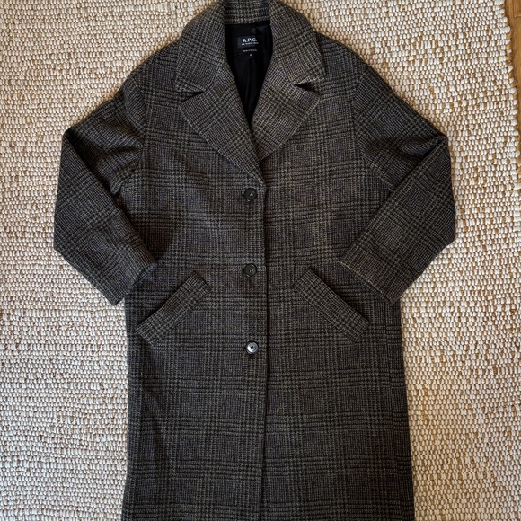 A.P.C. Ninon Wool Coat in Hazelnut, Size 34 / XS - Picture 4 of 7